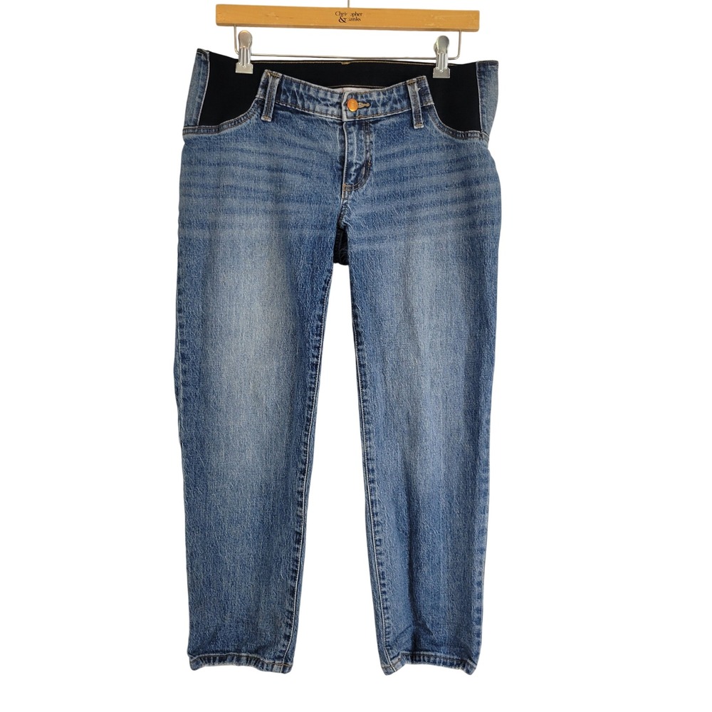 Isabel Maternity Vintage Straight Panel‎ Jeans Blue Size 2 Under the Belly